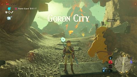 goron city botw|How to get fire resistance on the way to Goron City.